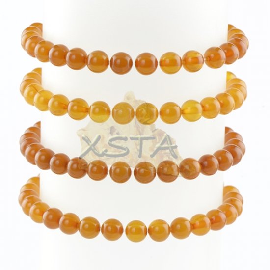 Butterscotch round amber bracelet